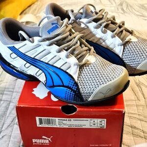 Men's Puma Voltaic 3, blue, black & gray, great condition